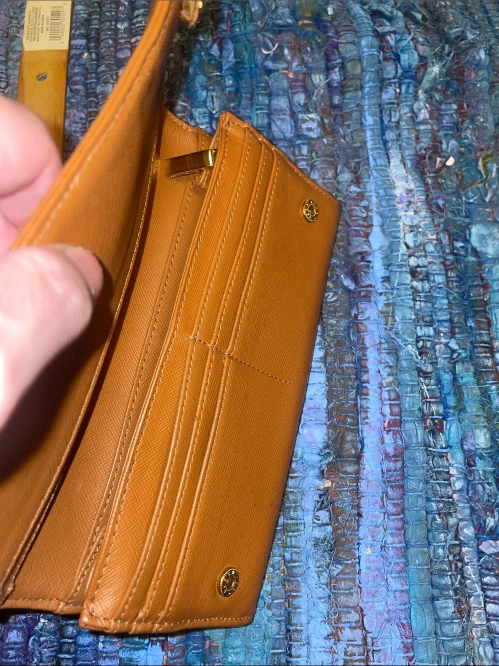 Tory Burch Continental Wallet with Gold Logo